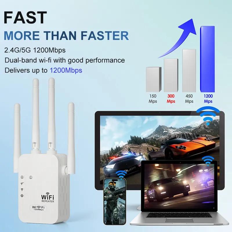 WiFi Extender 5G 1200mbps | Amplify Your Wi-Fi Coverage in Under 60 Seconds