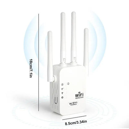 WiFi Extender 5G 1200mbps | Amplify Your Wi-Fi Coverage in Under 60 Seconds