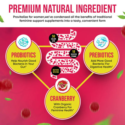 Cranberry Women's Probiotic Gummies